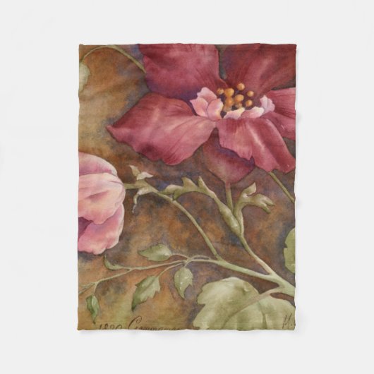 アンティーク美しいI フリースブランケット (正面)