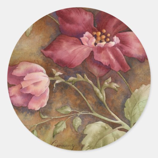 アンティーク美しいI ラウンドシール (正面)