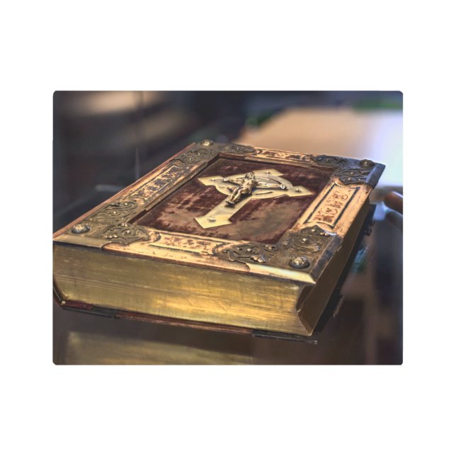 アンティーク聖書 メタルプリント (正面)