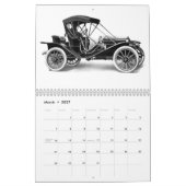 アンティーク自動車 – 1910クラシック年デザイン カレンダー (3月 2027)