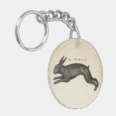 アンティーク自然史アートザヘア キーホルダー (正面左)