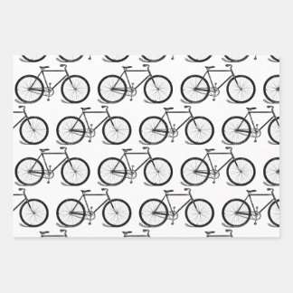 アンティーク自転車バイクアーカスタムト背景色 ラッピングペーパーシート
