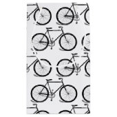 アンティーク自転車バイクアートカスタム背景色 スモールペーパーバッグ (裏面)