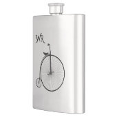アンティーク自転車モノグラム(ハイホイール) フラスク (左)