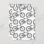 アンティーク自転車ヴィンテージバイクアートカスタムBGカラー サンキューカード (正面/裏面)