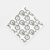 アンティーク自転車ヴィンテージバイクアートカスタムBGカラー スタンダードランチョンナプキン (角)