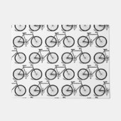 アンティーク自転車ヴィンテージバイクアートカスタムBGカラー ドアマット (正面)