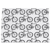 アンティーク自転車ヴィンテージバイクアートカスタムBGカラー ラージペーパーバッグ (正面)