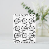 アンティーク自転車ヴィンテージバイクアートカスタムBGカラー 招待状 (スタンド正面)