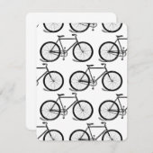 アンティーク自転車ヴィンテージバイクアートカスタムBGカラー 招待状 (正面/裏面)