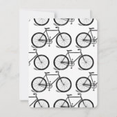 アンティーク自転車ヴィンテージバイクアートカスタムBGカラー 招待状 (正面)
