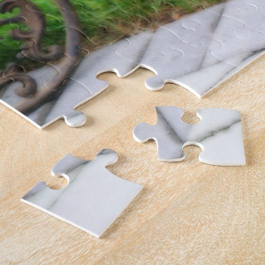 アンティーク自転車用フラワーコンテナオルトン効果 ジグソーパズル (側面)