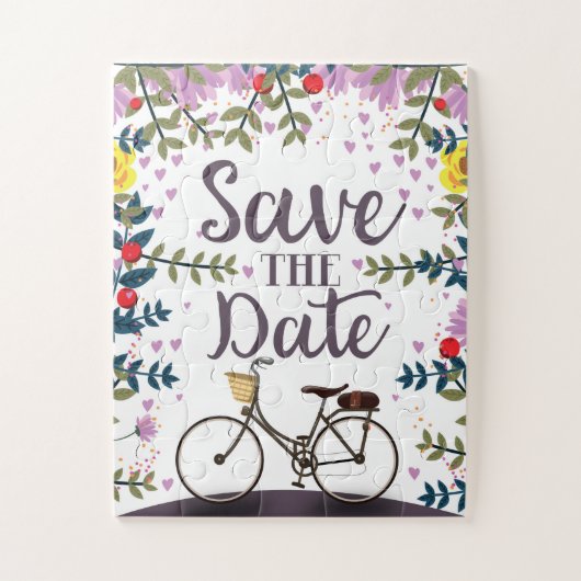 アンティーク自転車 Save The Date ジグソーパズル (縦)