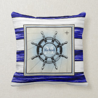アンティーク航海のはホイールモノグラムデザインを出荷し、 クッション