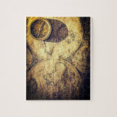 アンティーク航海のマップとコンパス ジグソーパズル (縦)