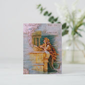 アンティーク航海のマップ&マーメイド ポストカード (スタンド正面)