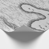 アンティーク航海の地図 ラッピングペーパー (角)