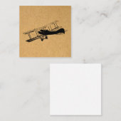 アンティーク航空ヴィンテージ飛行機航空術 ノートカード (正面/裏面)