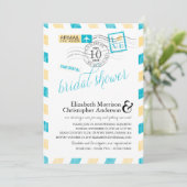 アンティーク航空便ブライダルシャワー 招待状 (スタンド正面)