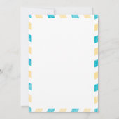 アンティーク航空便ブライダルシャワー 招待状 (裏面)