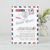 アンティーク航空便ブライダルシャワー 招待状 (スタンド正面)