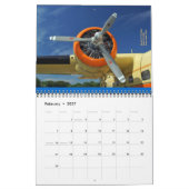 アンティーク航空機エンジン標準サイズ2014 カレンダー (2月 2027)