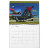 アンティーク航空機エンジン標準サイズ2014 カレンダー (3月 2027)