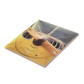 アンティーク航空機用プロペラ黄色陶磁器タイル タイル (側面)