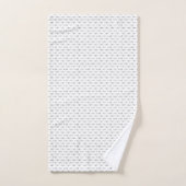 アンティーク航空機飛行機図カスタムBG色 バスタオルセット (ハンドタオル)