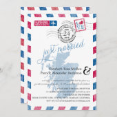 アンティーク航空郵便 スコットランド式披露宴 招待状 (正面/裏面)