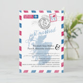 アンティーク航空郵便 スコットランド式挙式受付 招待状 (スタンド正面)