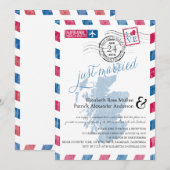 アンティーク航空郵便 スコットランド式挙式受付 招待状 (正面/裏面)