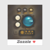 アンティーク船コントロールパネルレトロスチームパンクグランゲ シール (シート)