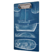 アンティーク船舶ブループリントII クリップボード (左)