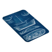 アンティーク船舶ブループリントII マグネット (右側)