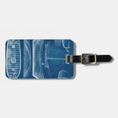 アンティーク船舶ブループリントII ラゲッジタグ (正面横)