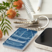 アンティーク船舶設計図I キーホルダー (正面右)