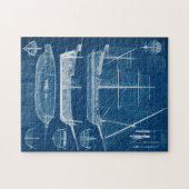 アンティーク船舶設計図I ジグソーパズル (横)