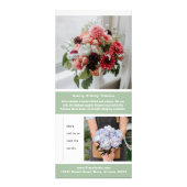 アンティーク花クリエイティブマーケティングラックカード ラックカード (裏面)