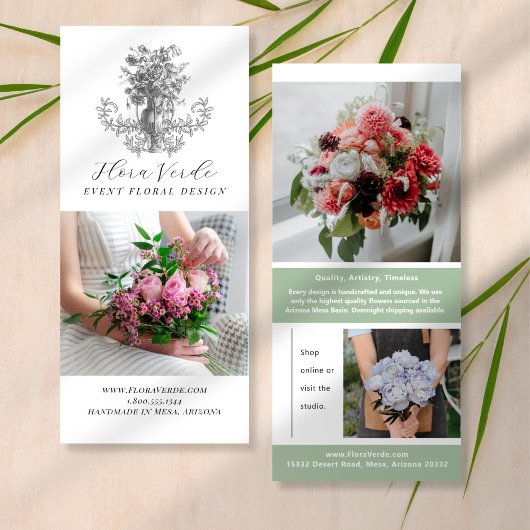 アンティーク花クリエイティブマーケティングラックカード ラックカード