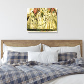 アンティーク花嫁ヴィンテージウェディング キャンバスプリント (インサイチュ (寝室))