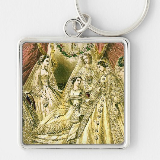 アンティーク花嫁ヴィンテージウェディング キーホルダー (正面)