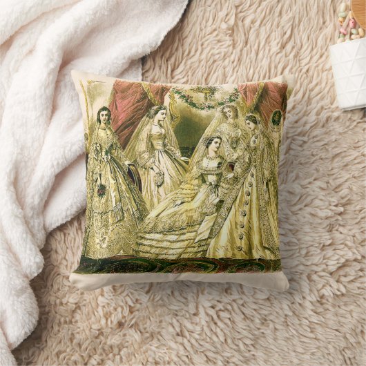 アンティーク花嫁ヴィンテージウェディング クッション (ブランケット)