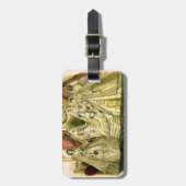 アンティーク花嫁ヴィンテージウェディング ラゲッジタグ (正面縦)