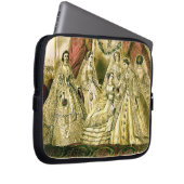 アンティーク花嫁ヴィンテージウェディング ラップトップスリーブ (正面右)