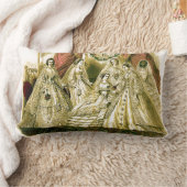 アンティーク花嫁ヴィンテージウェディング ランバークッション (ブランケット)