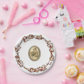 アンティーク花嫁 ペーパープレート (パーティー)