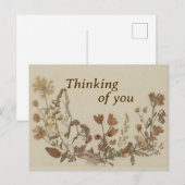 アンティーク花襟 ポストカード (正面/裏面)