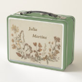 アンティーク花襟 メタルランチボックス (裏面)