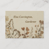 アンティーク花襟 名刺 (正面)